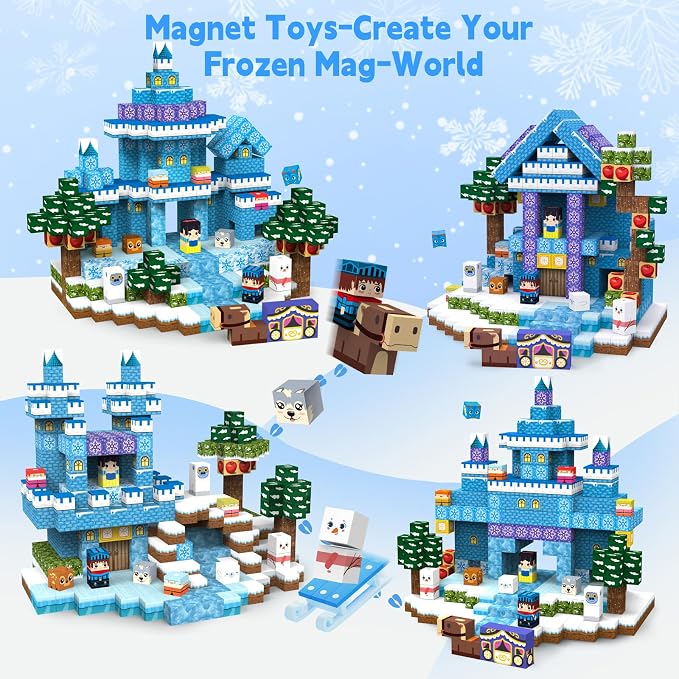 200pcs Magnetic Blocks, Magnetic Building Cubes Sets for Kids Ages 4-8 - Image 6
