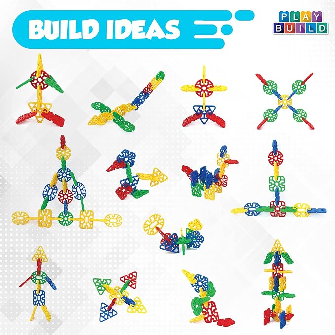 Interlinks Connector Building Toys, Interlocking Stem Toys for Boys and Girls, Baby and Toddler Toys, Creative Construction Stem Building Toys, Ages 3+ - Image 4