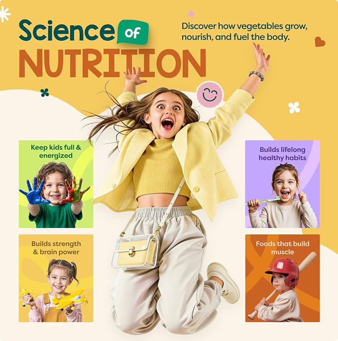 Baketivity Vibrant Veggies Kids Nutrition Kit STEM Birthday Gifts for Kids - Image 4