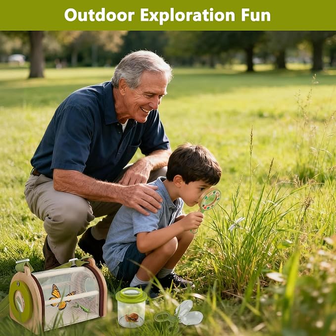 Wooden Bug Catcher Kit for Kids 3+, Bug Catching & Outdoor Explorer kit - Image 7