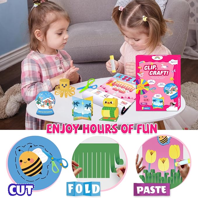 Toddler Scissor Skills Activity Book, Art Supplies and Crafts for Kids 4-6 - Image 5