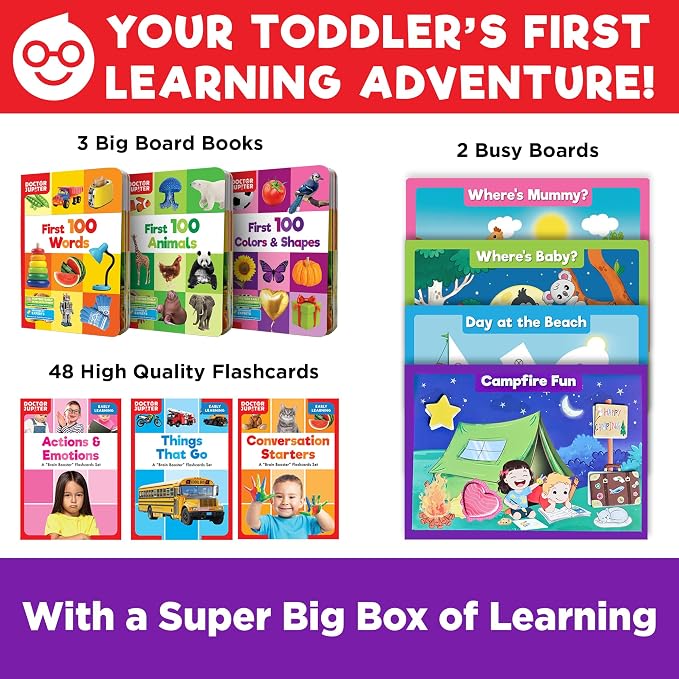 Doctor Jupiter My Big Box of Learning for Kids Ages 1-3 Year Old - Image 2