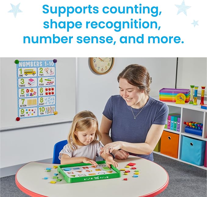 hand2mind Numbers and Shapes Activity Tray, Includes 10 Activities, Ages 3+ - Image 4
