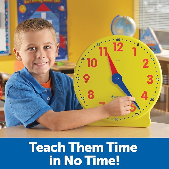 Learning Resources Big Time Demonstration Clock - Image 4