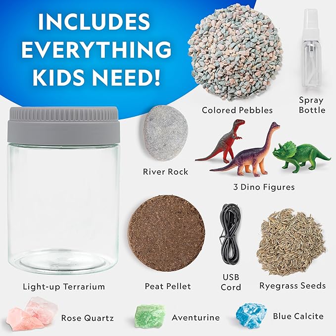National Geographic Light-Up Dinosaur Terrarium Science Kit for Kids - Image 5
