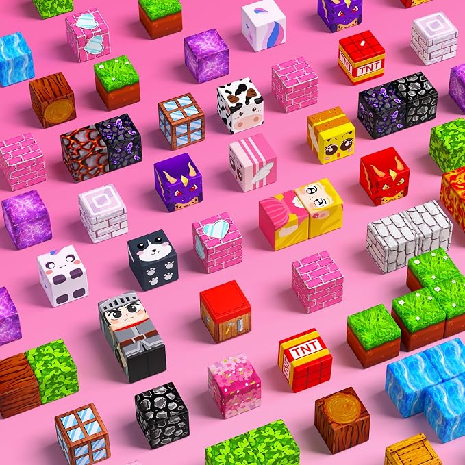 100PCS Magnetic Blocks for Girls, Building Cubes for Kids Gifts Toys - Image 7