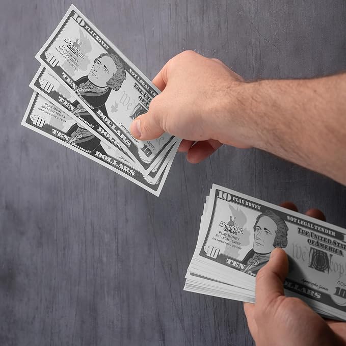 Play Money - 200Pcs $10 Bills Pretend Money for Kids, Banking Toy - Image 5