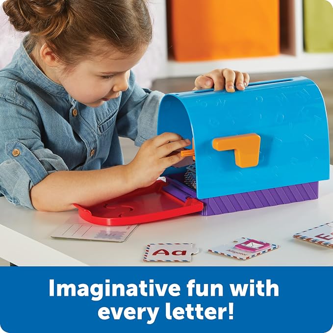 Learning Resources Alphabet Learning Mailbox - Montessori Toddler Toys, ABC Letter Tracing, Writing Practice, Manipulatives for Preschoolers, Gifts for Boys and Girls, Pretend Play, Fine Motor - Image 4