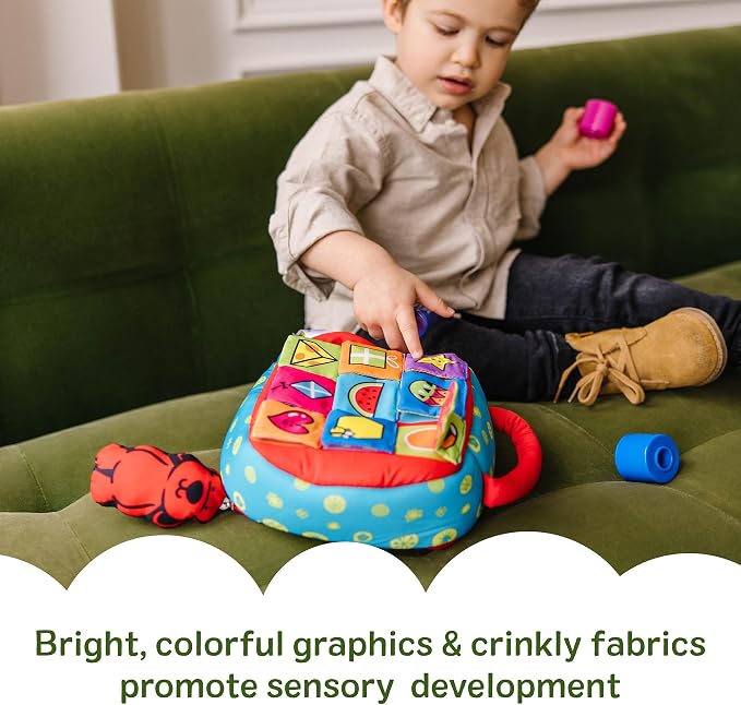 Melissa & Doug K’s Kids Take-Along Shape Sorter, 9 Textured Building Blocks & Soft Sensory Activity Bag, Montessori-Inspired Baby Toys for Toddlers, Preschool Learning Toys for Babies 9 Mo. & Up - Image 7