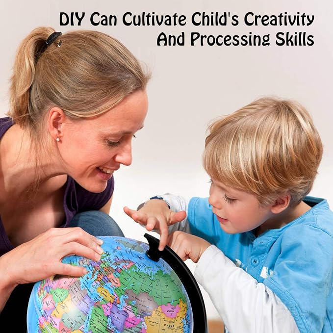 Wizdar 8'' World Globe for Kids Learning - Image 7