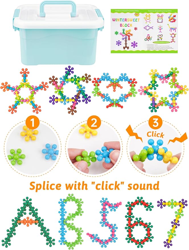600PCS Building Blocks STEM Construction Toy for Kids 3+, Multi-Color - Image 2