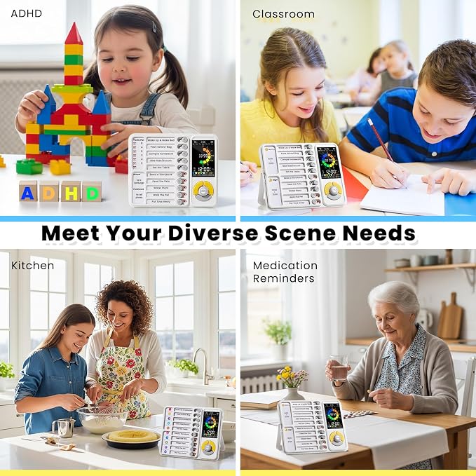 3-in-1 Visual Timer & ADHD Tool for Kids and Adults, Visual Schedule Board - Image 6