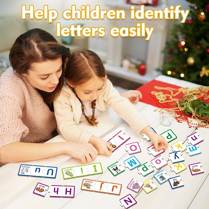 Kasfalci Alphabet Puzzle Flash Cards, Back to School Supplies, 78 PCS ABC Flashcards for Kids, Alphabet Learning Toys for Toddlers, Preschool Kindergarten Activities Classroom Must Haves - Image 3