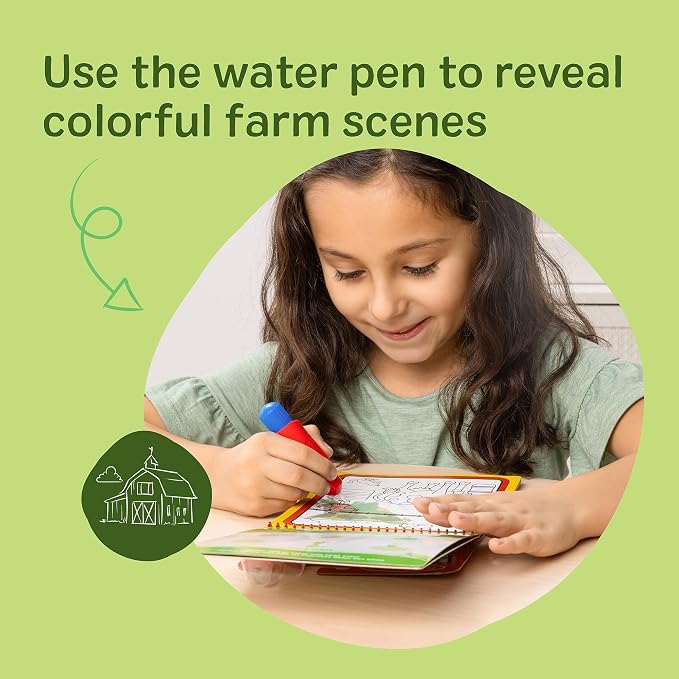 Melissa & Doug Water Wow! Mess Free Coloring Book, Reusable Water-Reveal Activity Pad, On The Farm, Travel Toys, Party Favors, for Toddlers & Kids Ages 3+ - Image 3