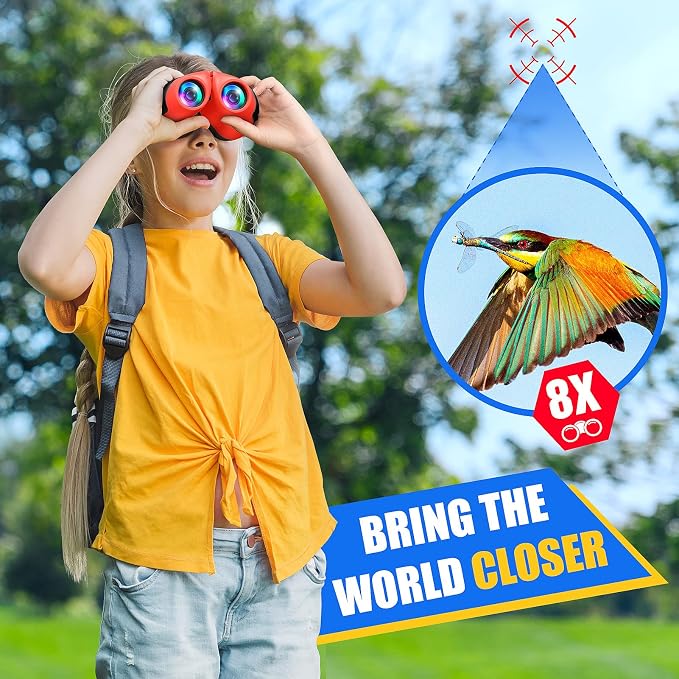 LET'S GO! Binocular for Kids, Compact High Resolution Shockproof Binoculars - Image 2