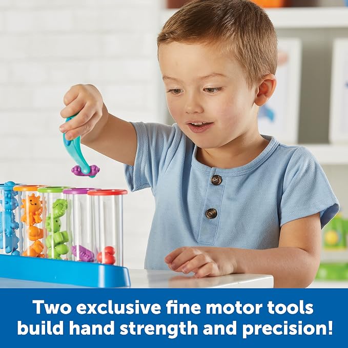 Learning Resources Silly Science Fine Motor Sorting Set - 55 Pieces, Age 3+ Educational Toy, Preschool Fine Motor Skills, PreK Manipulatives - Image 2