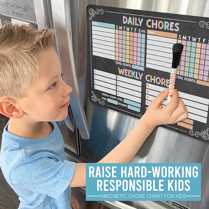 Magnetic Chore Chart for Kids Multiple Kids, Chore Board Adults and Teens - Image 2