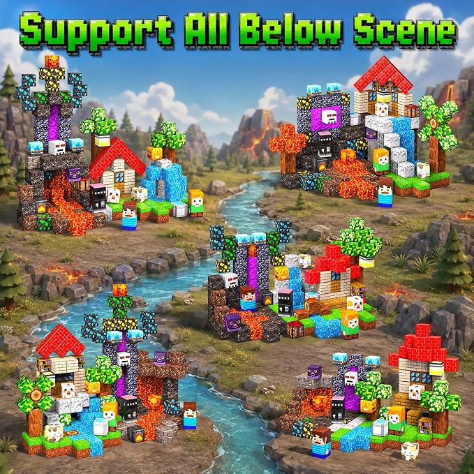 100PCS Magnetic Blocks, Magnetic Building Cubes, STEM Educational Toys - Image 3