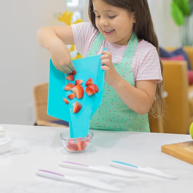 TOVLA JR. Premium Montessori Kid-Safe Knife & Cutting Board Set – Real Kitchen Tools for Toddlers & Young Kids Learning to Cook, Safe & Easy for Begin... - Image 6