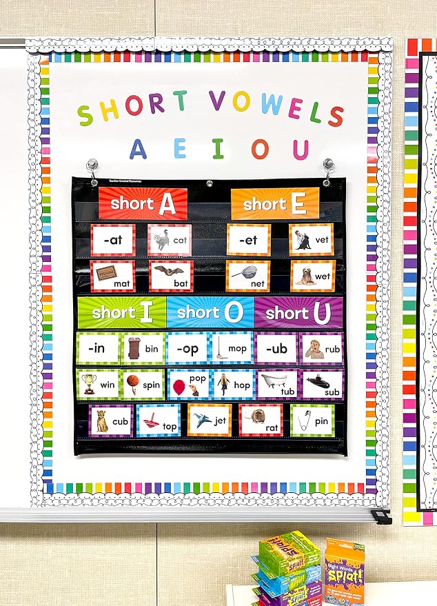 Teacher Created Resources Short Vowels Pocket Chart Cards - Image 4