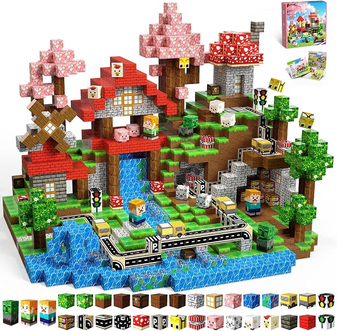 200PCS Magnetic Blocks, Building Cubes, Girls Kids Gifts Toys by SSAWER