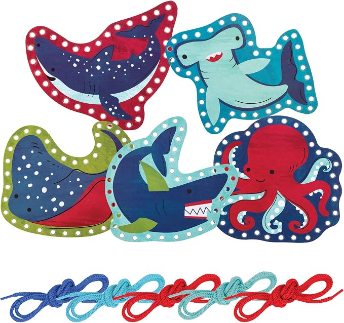 Stephen Joseph Lacing Cards, Shark by StephenJoseph