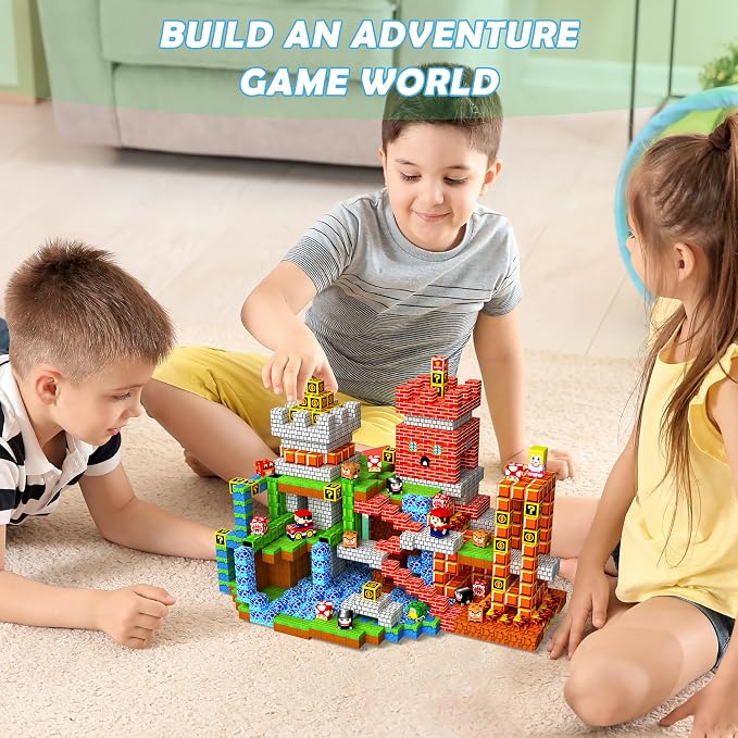 Magnetic Blocks, 220PCS Magnetic Building Blocks Tiles for Kids Aged 3-10 - Image 7