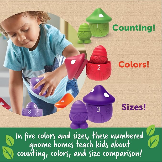 Learning Resources Peekaboo Gnome Homes - Image 2