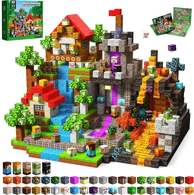 300PCS Magnetic Blocks STEM Educational Magnetic Building Cubes Toys by Unknown