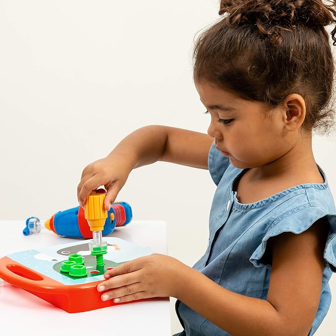 Educational Insights Design & Drill ABCs & 123s - Building Construction Toys for Toddlers, Kids Tool Set with Drill Toy, Preschool Learning Activities, Toddler STEM Toys for 3+ Year Old - Image 5