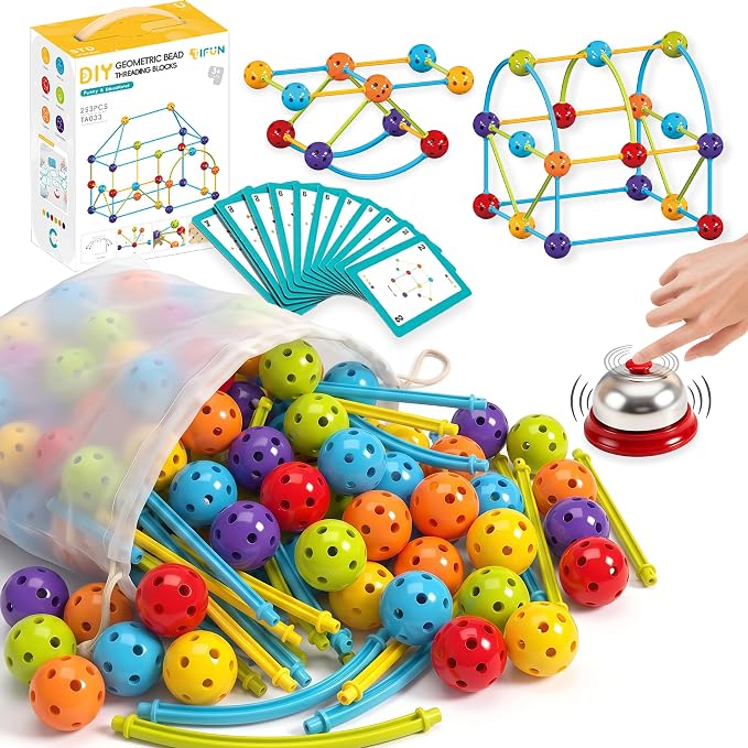COUOMOXA 253 Pcs STEM Building Toys with Sound Bells by Unknown