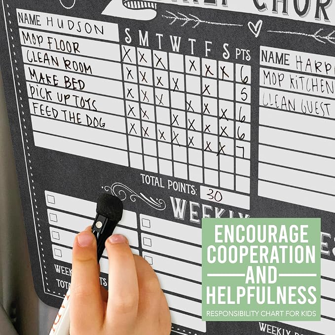 Magnetic Chore Chart for Kids Multiple Kids, Chore Board Adults and Teens - Image 7