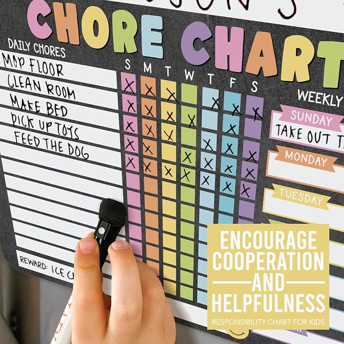 Magnetic Chore Chart for Kids Multiple Kids Chore Board for Home and School - Image 8