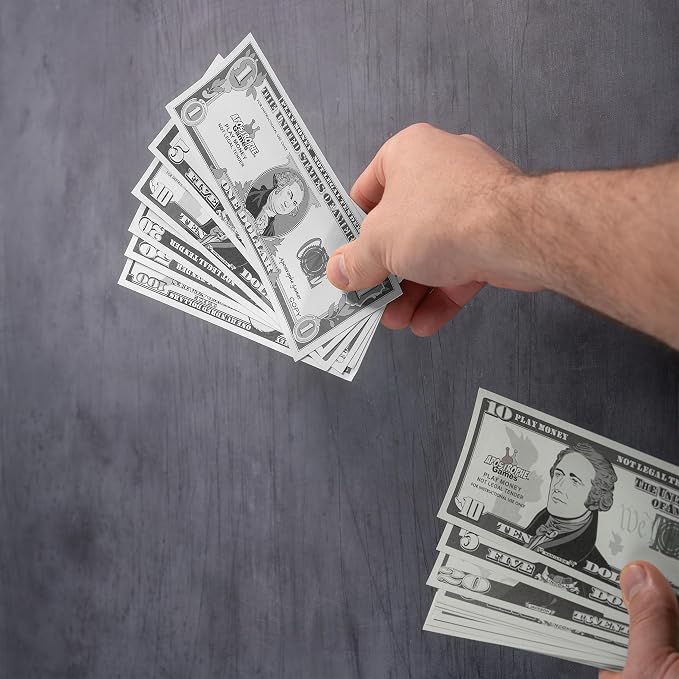 Play Money - 200Pcs $1, $5, $10, $20, $50 & $100 Bills Pretend for Kids - Image 6