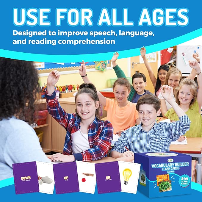 CreateFun 300 Vocabulary Builder Flash Cards V2 Speech Therapy,Autism,ESL - Image 6
