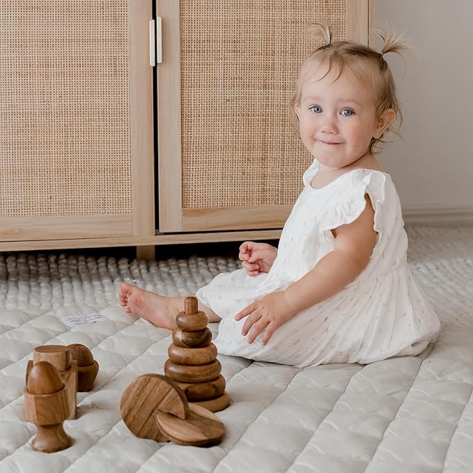 Montessori Wooden Baby Toys, Montessori Toys for 1 Year Old, Baby Toys 6 to 12 Months, 1 Year Old Toys, Wooden Toys, 6 Month Old Baby Toys, Montessori Toy, Stacking Rings