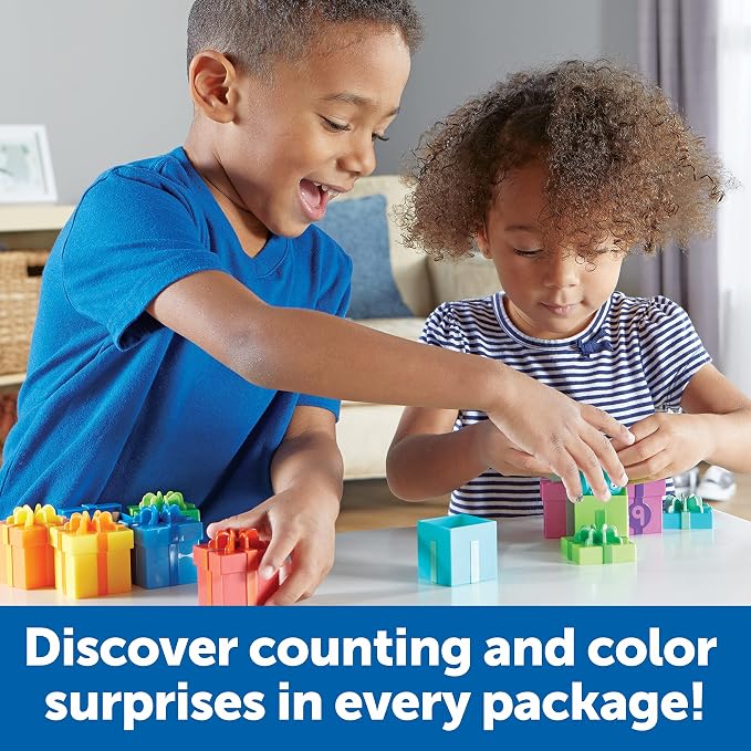 Learning Resources Counting Surprise Party - Toddler Montessori Toys, Stacking Preschool Activities, Matching Color Game, Homeschool, Fine Motor Skills, Gifts For Boys And Girls, Manipulatives - Image 2