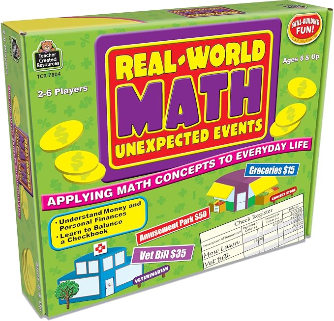 Teacher Created Resources Teacher Real-World Math: Unexpected Events, Applying Math Concepts to Everyday Life 7804 by TeacherCreatedResourcesOS