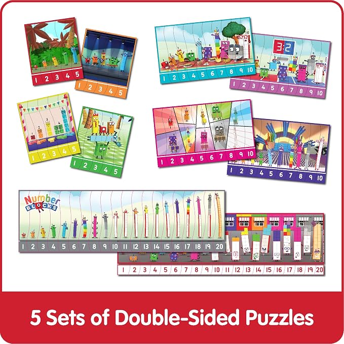 hand2mind Numberblocks Sequencing Puzzle Set, 50 Pieces, Ages 3+ - Image 6