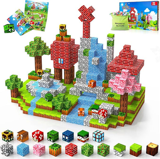 Magnetic Blocks Toys for Kids Age 3+, Forest World, 150PCS by Hltyigr