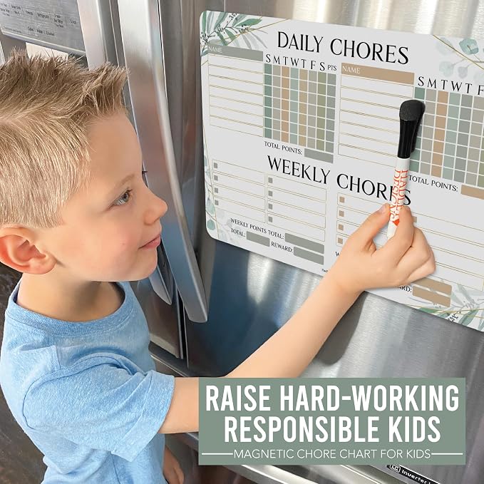 Magnetic Chore Chart for Kids Multiple Kids, Chore Board Adults and Teens - Image 2