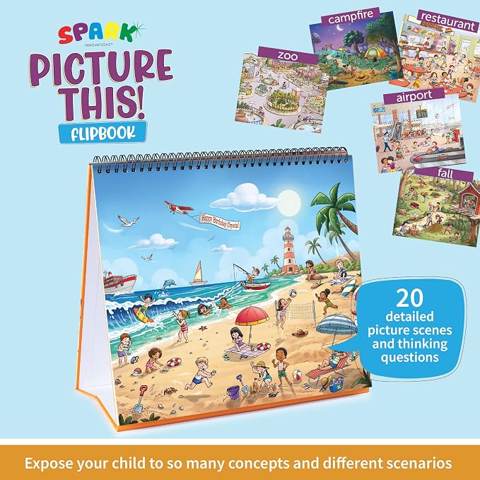 Picture Book and Emotion Cards, Picture Story Cards, Social Emotional Learning Activities, Autism Homeschooling, Educational Busy Book, Speech Therapy Materials (WH Question Flipbook) - Image 2