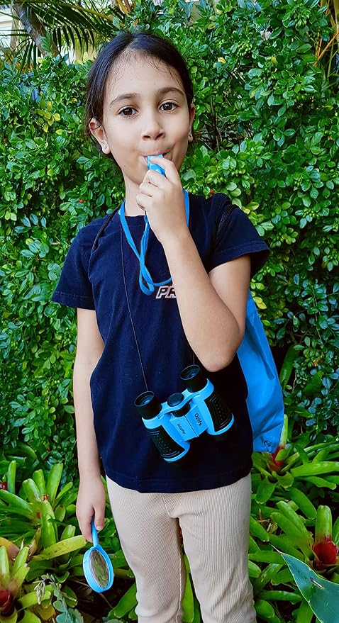 Adventure Kidz - Outdoor Exploration Kit, Children’s Toy Binoculars, Torch, Compass, Whistle, Magnifying Glass, Backpack. Great Kids Gift Set for Camping, Hiking, Educational and Pretend Play. - Image 3