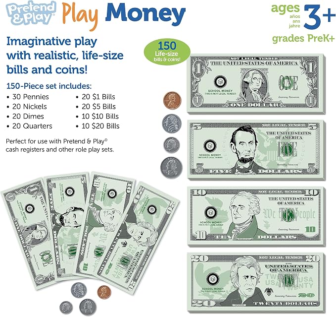 Learning Resources Pretend & Play Money - Image 6