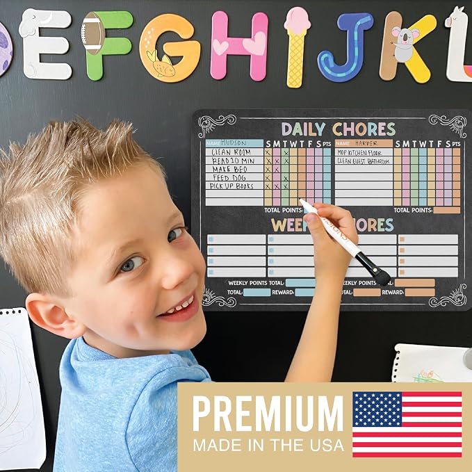 Magnetic Chore Chart for Kids Multiple Kids, Chore Board Adults and Teens - Image 4
