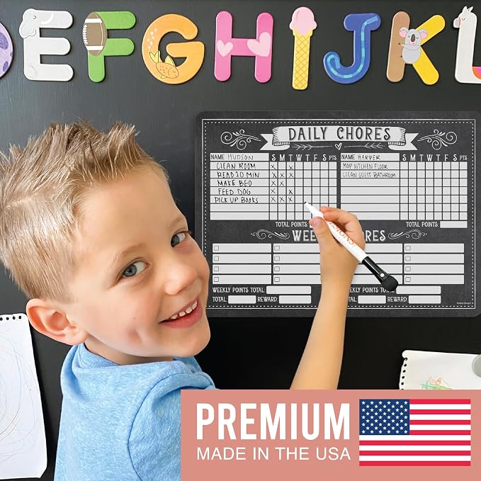Magnetic Chore Chart for Kids Multiple Kids, Chore Board Adults and Teens - Image 4