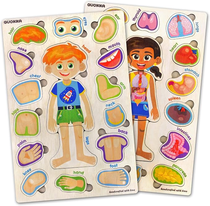 Montessori Puzzles for Toddlers 3-5 - Educational Puzzles for Kids by QUOKKA