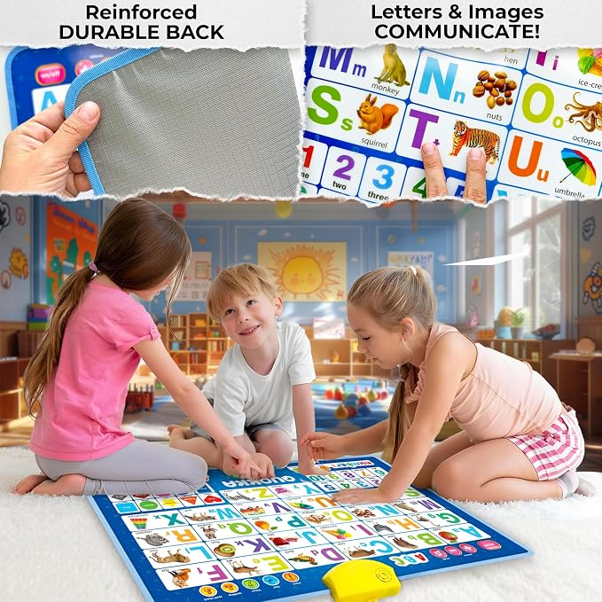 Educational Toys for Kids 5-7 Year Old - Blue ABC Learning Wall Chart - Image 5