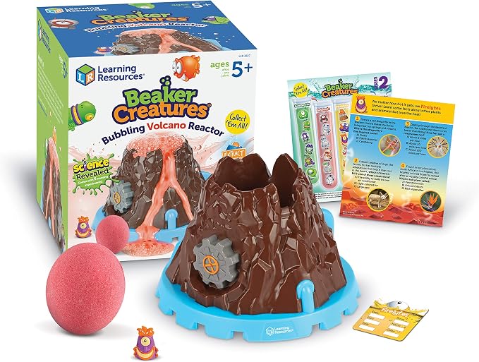 Learning Resources Beaker Creatures Bubbling Volcano Reactor - Ages 5+ Science Kits for Kids, STEM Toys for Kids, Fun Science Experiments for Kids by LearningResources