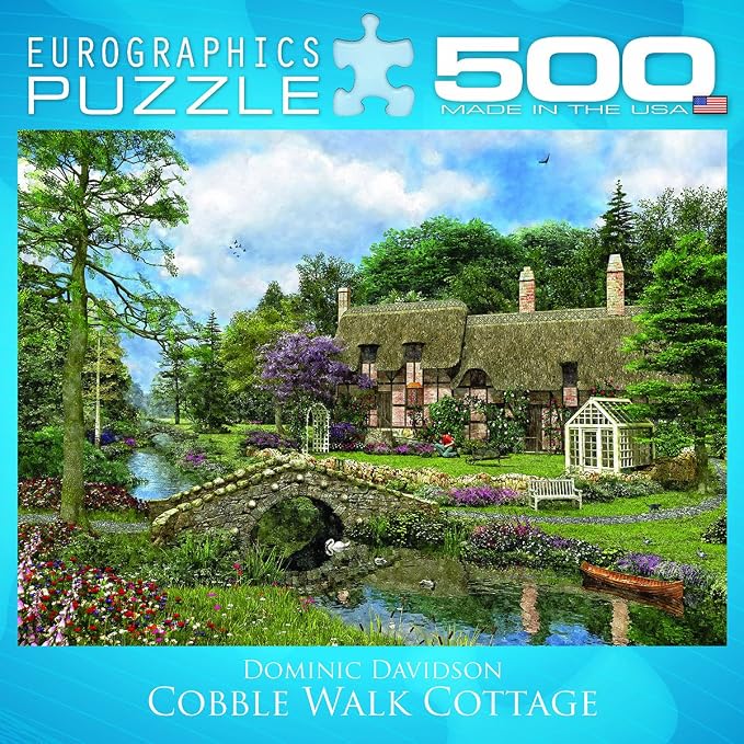 Cobble Walk Cottage by Dominic Davidson Puzzle, 500-Piece - Image 4